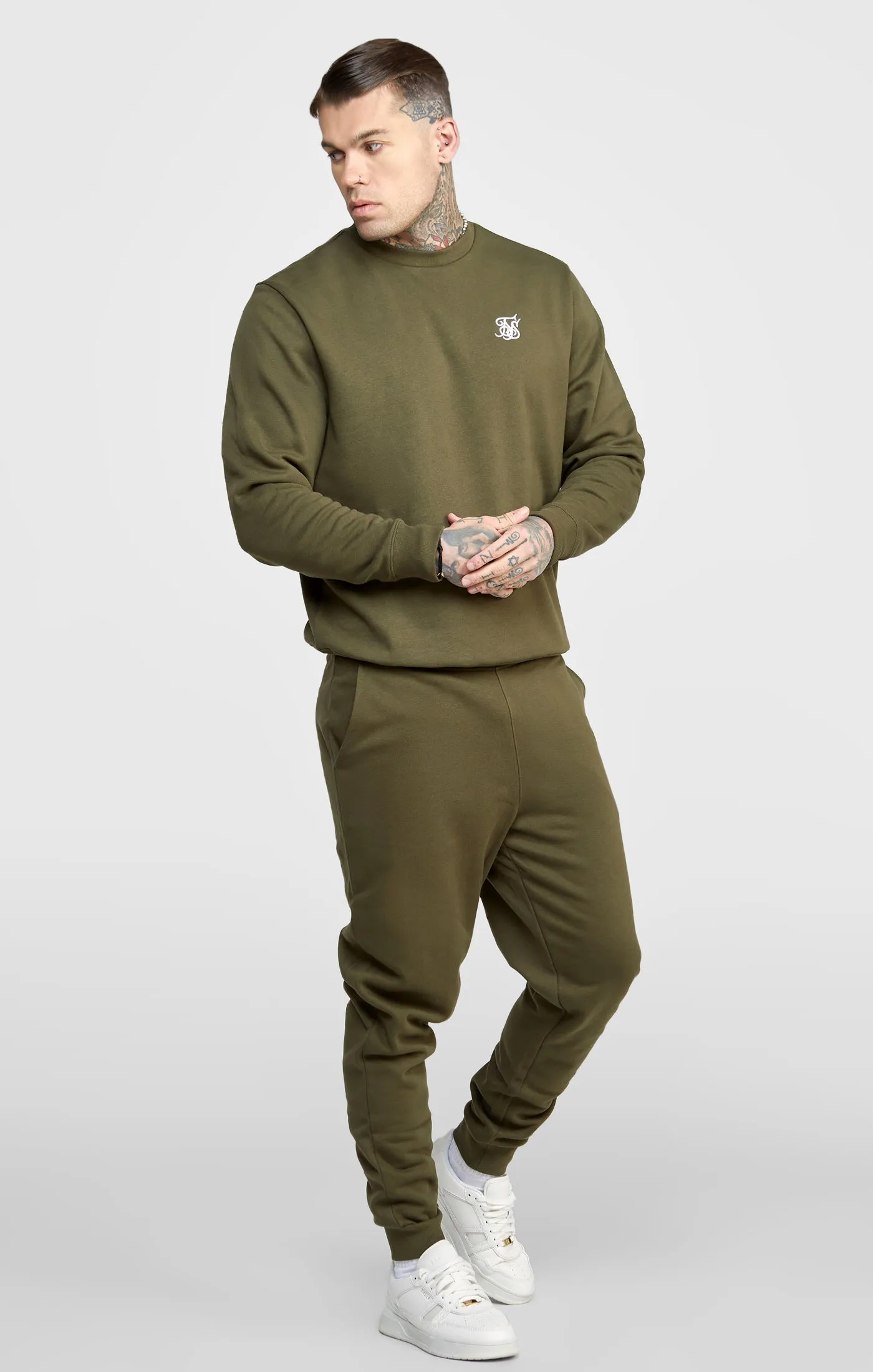Khaki Essential Sweatshirt sold by Siksilk product image thumbnail 4