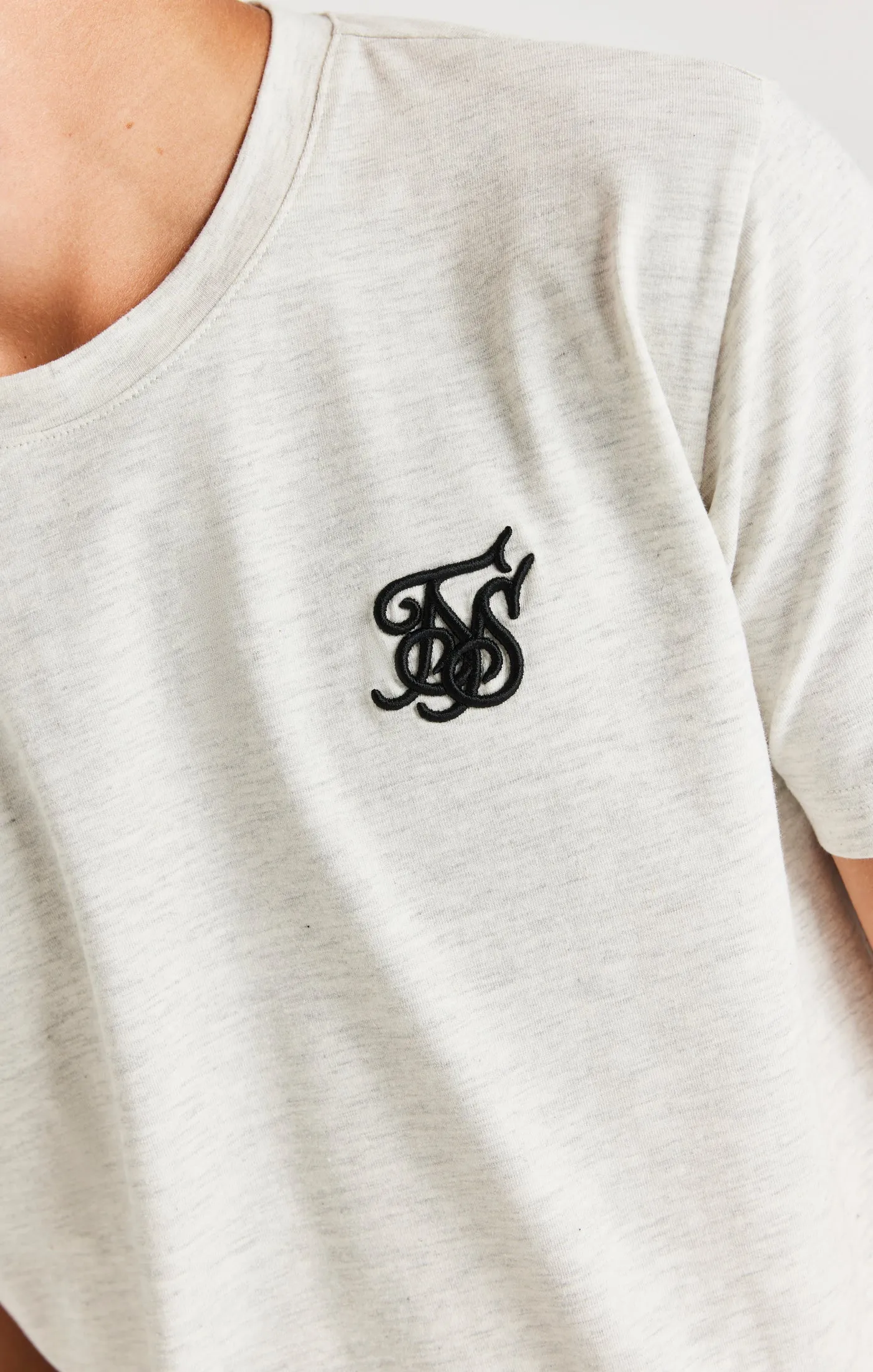 SikSilk Short Sleeve Tee - Snow Marl sold by Siksilk product image thumbnail 2