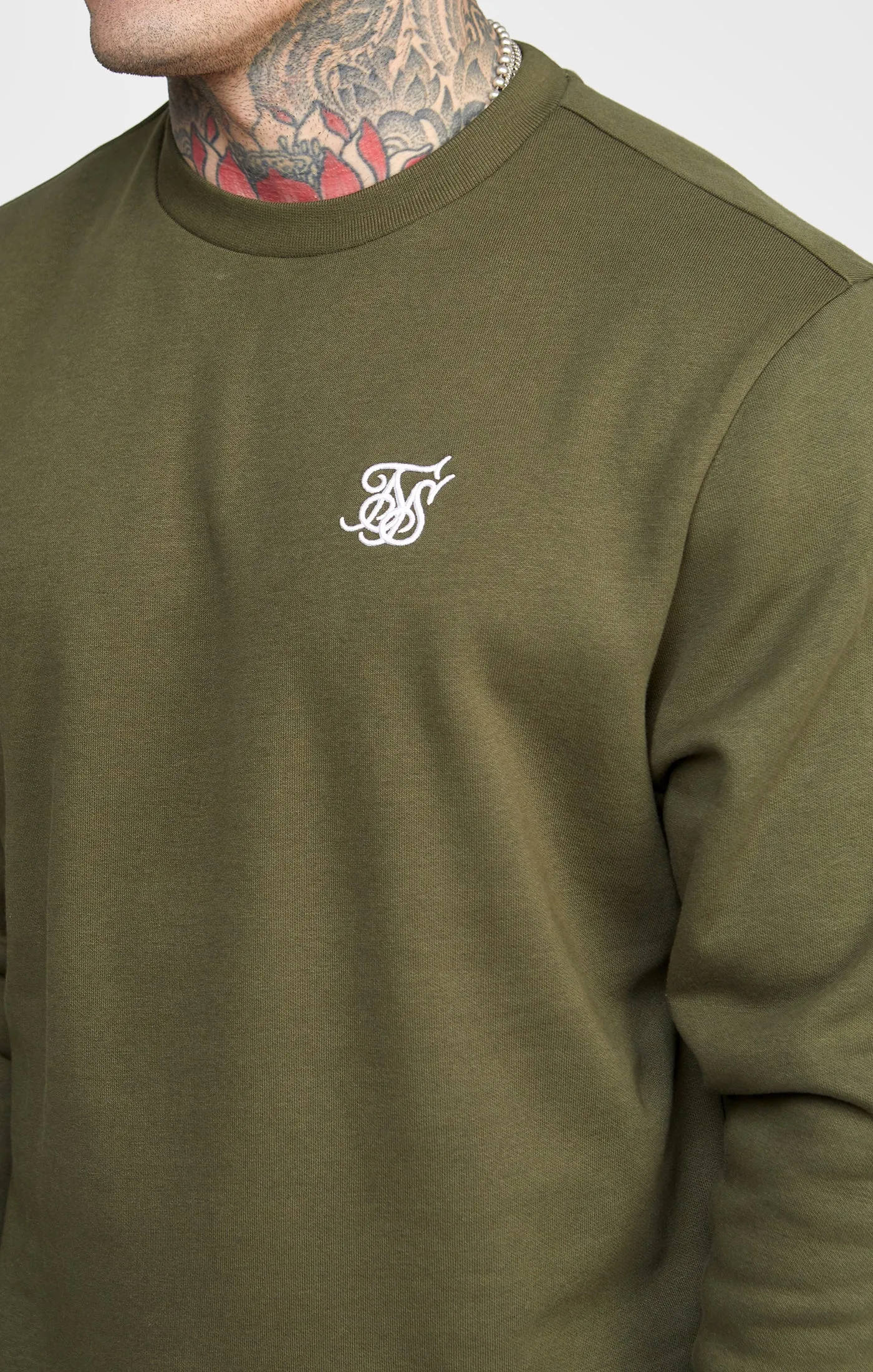 Khaki Essential Sweatshirt sold by Siksilk product image thumbnail 2
