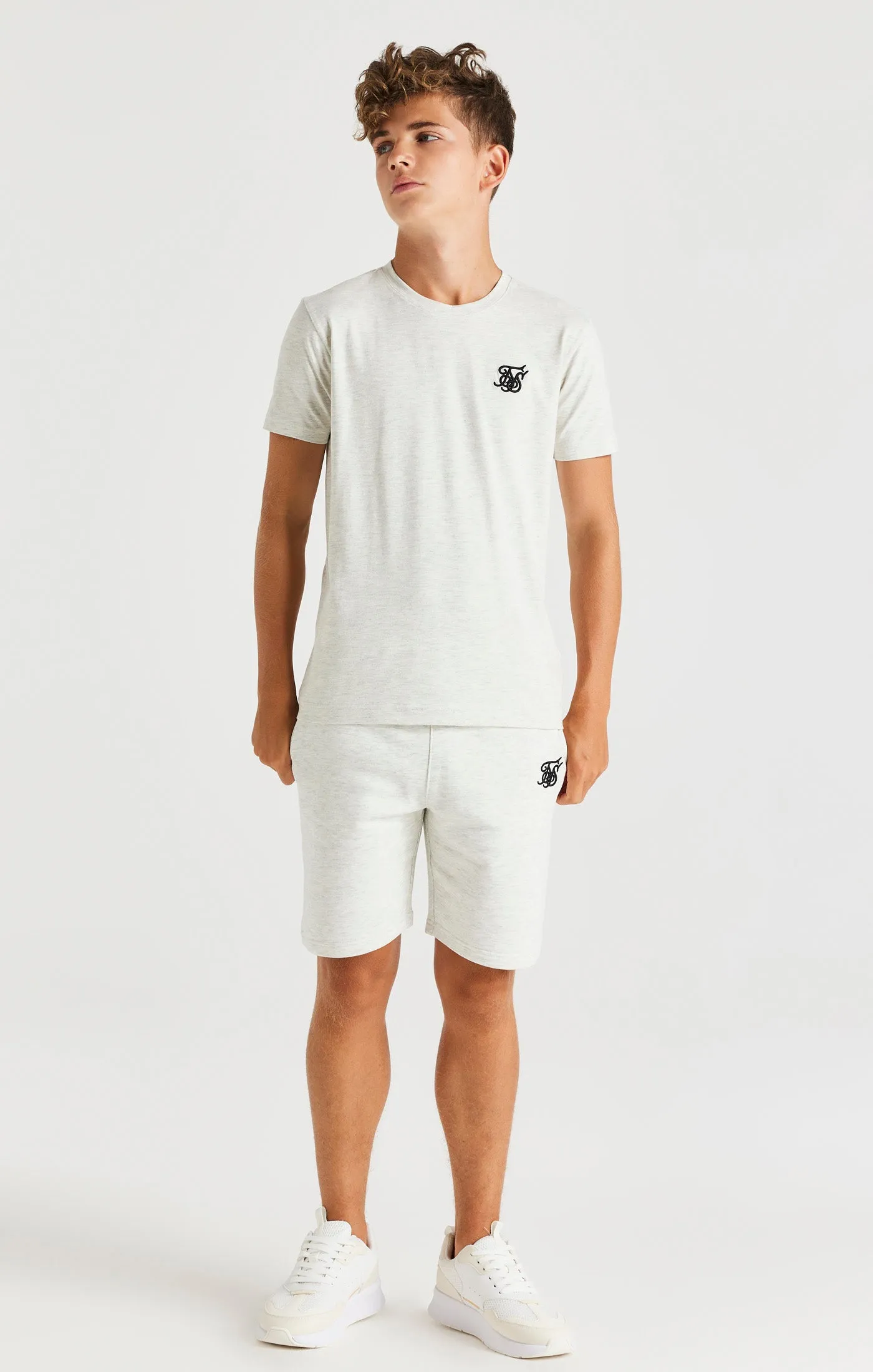 SikSilk Short Sleeve Tee - Snow Marl sold by Siksilk product image thumbnail 5