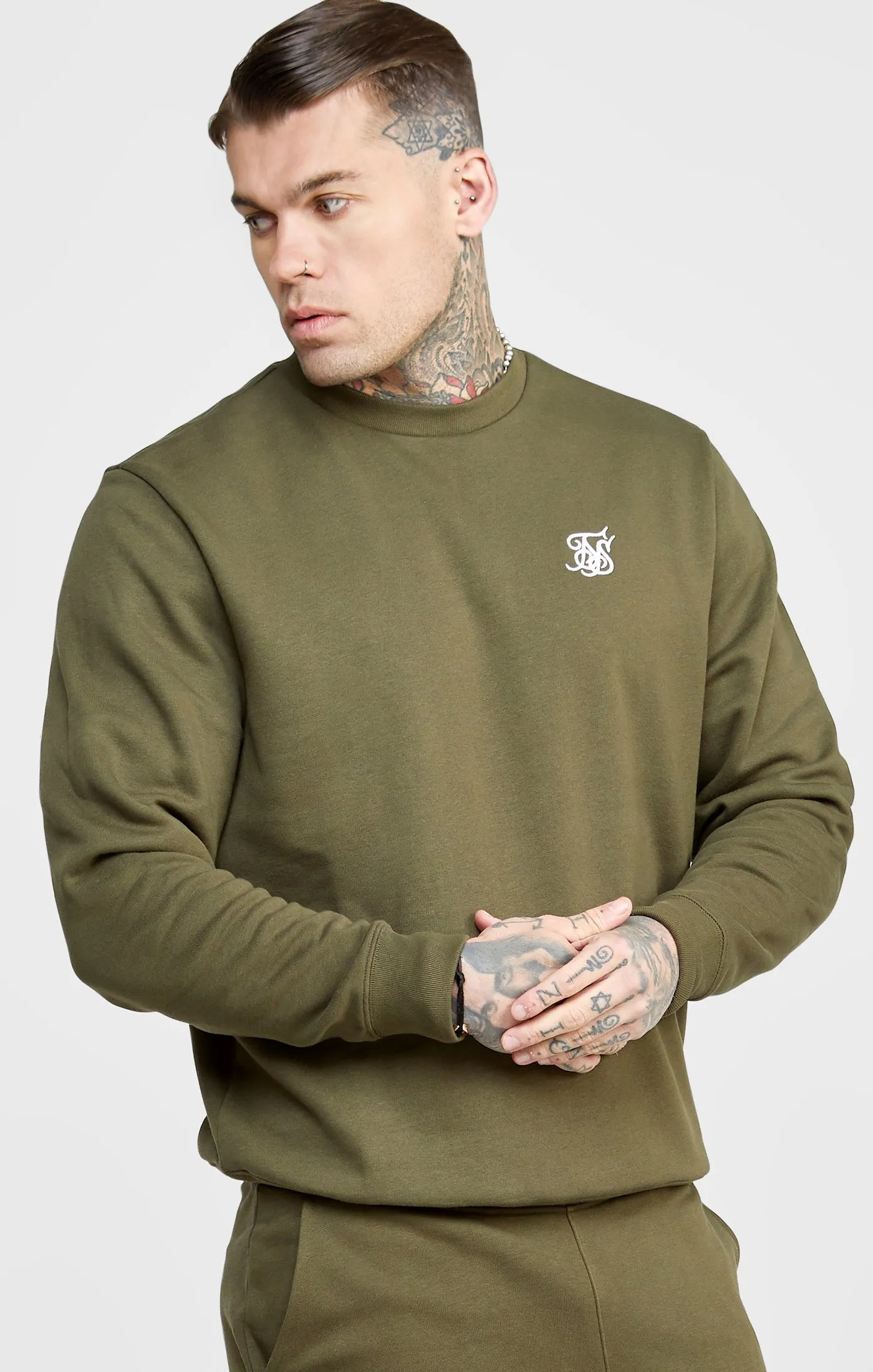 Khaki Essential Sweatshirt sold by Siksilk