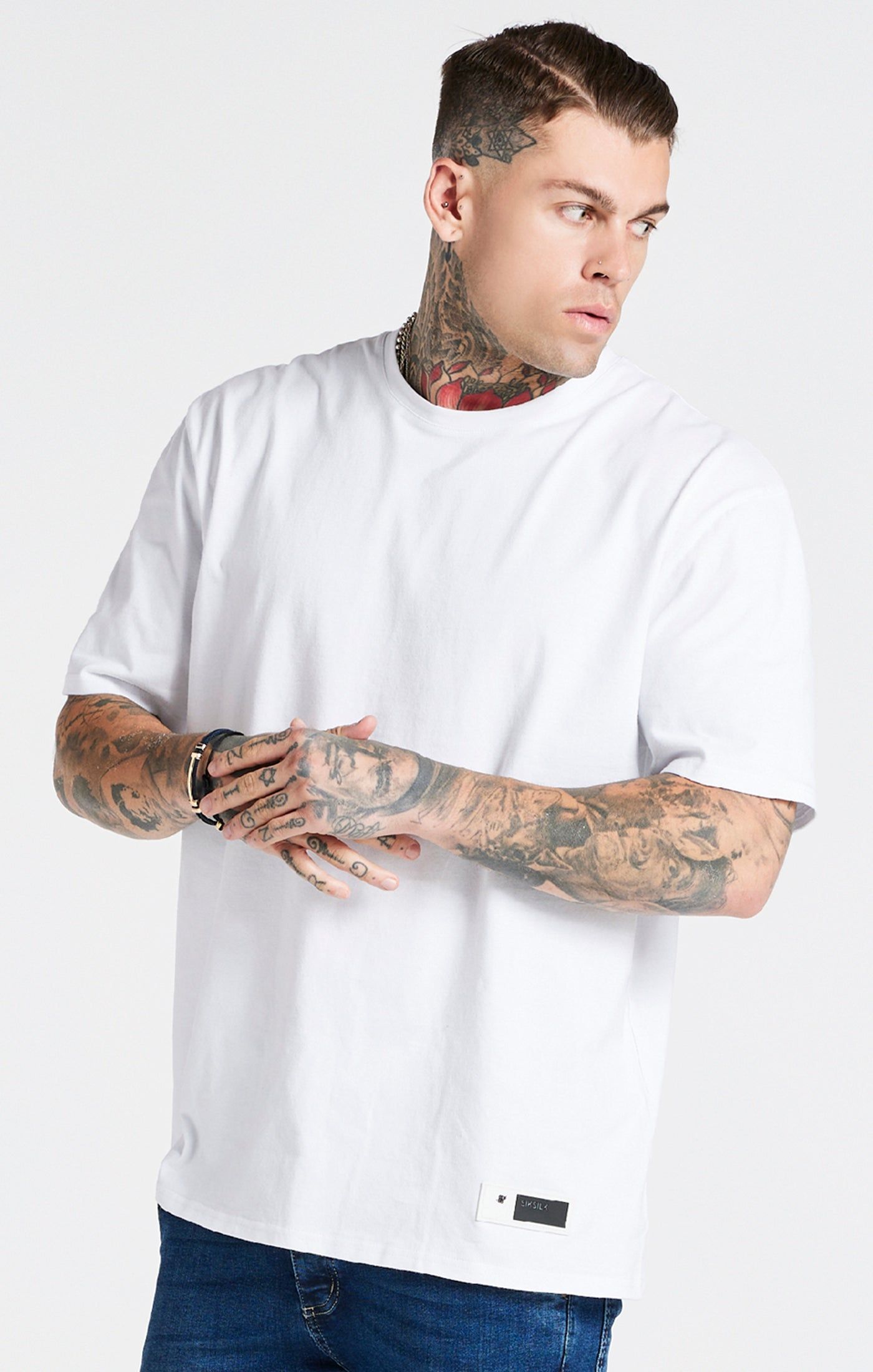 White Oversized T-Shirt sold by Siksilk