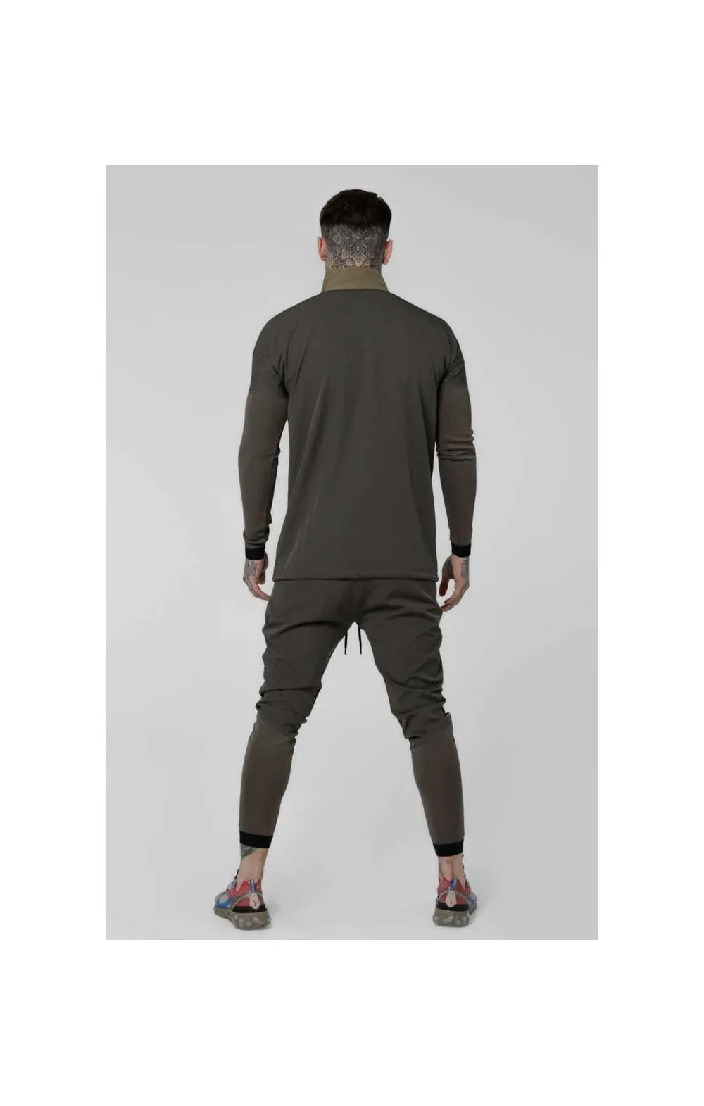 SikSilk Evolution Half Zip Track Top - Khaki sold by Siksilk product image thumbnail 5