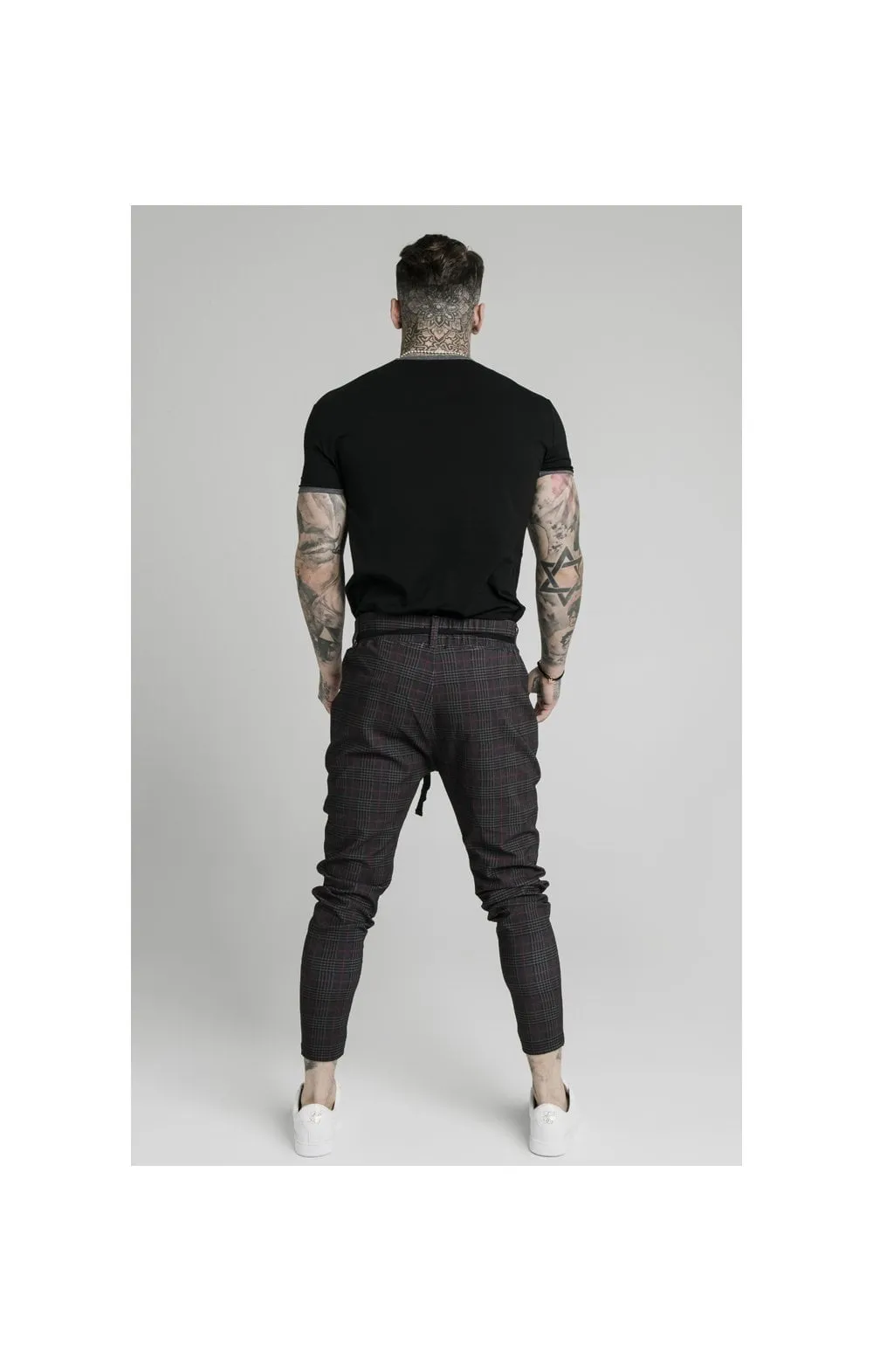 SikSilk S/S Ringer Gym Tee – Black sold by Siksilk product image thumbnail 4