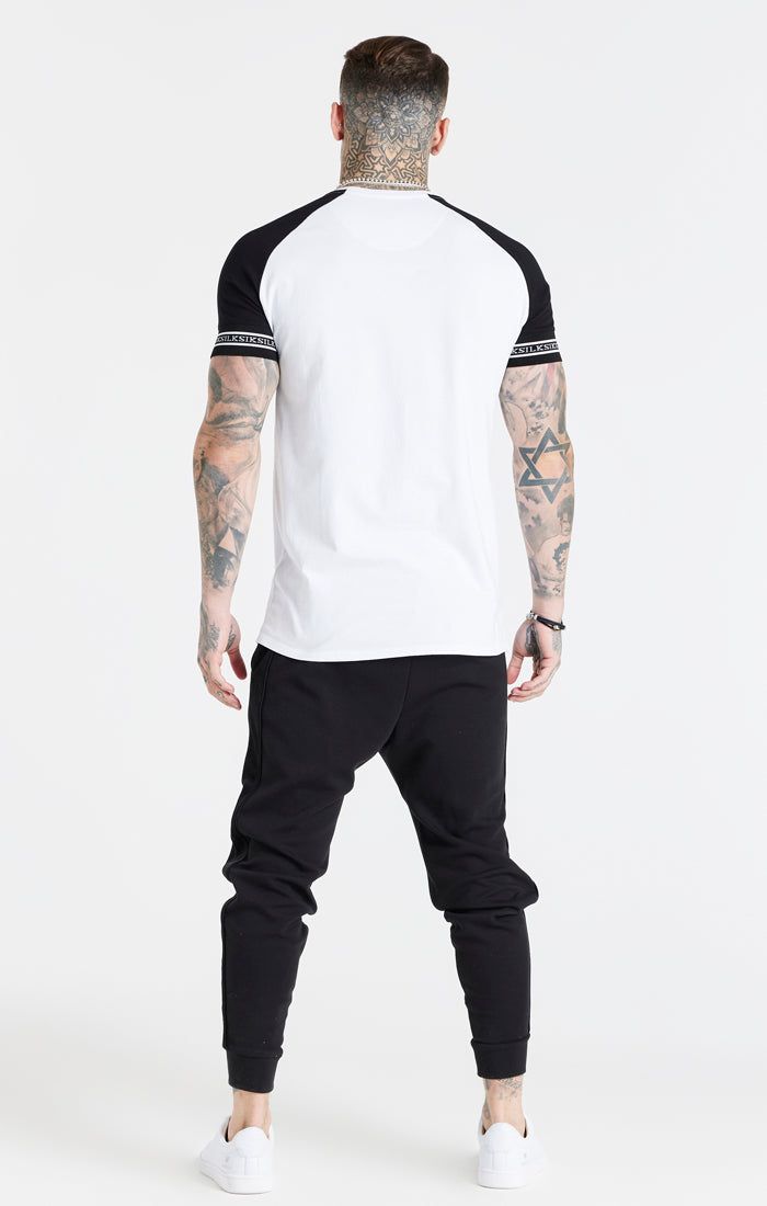 Black Raglan Muscle Fit T-Shirt sold by Siksilk product image thumbnail 5