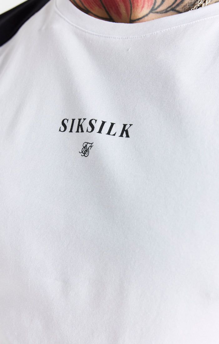 Black Raglan Muscle Fit T-Shirt sold by Siksilk product image thumbnail 2
