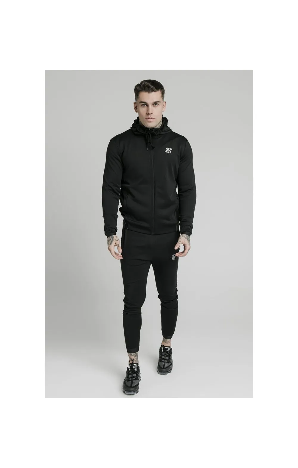 SikSilk Agility Active Zip Through Hoodie - Black sold by Siksilk product image thumbnail 4