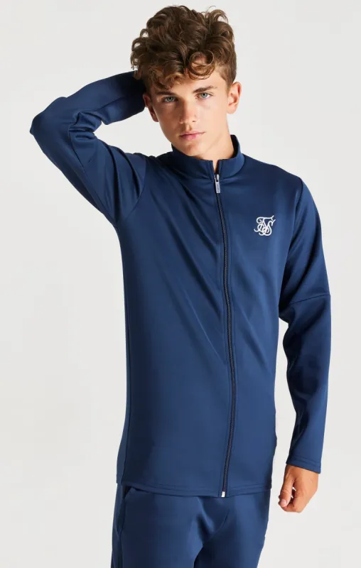 SikSilk Zonal Fade Track Top - Navy sold by Siksilk