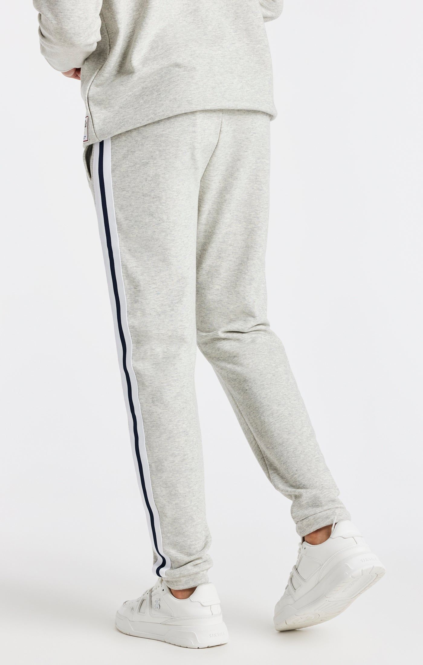 Boys Grey Marl Varsity Loose Fit Track Pant sold by Siksilk product image thumbnail 4