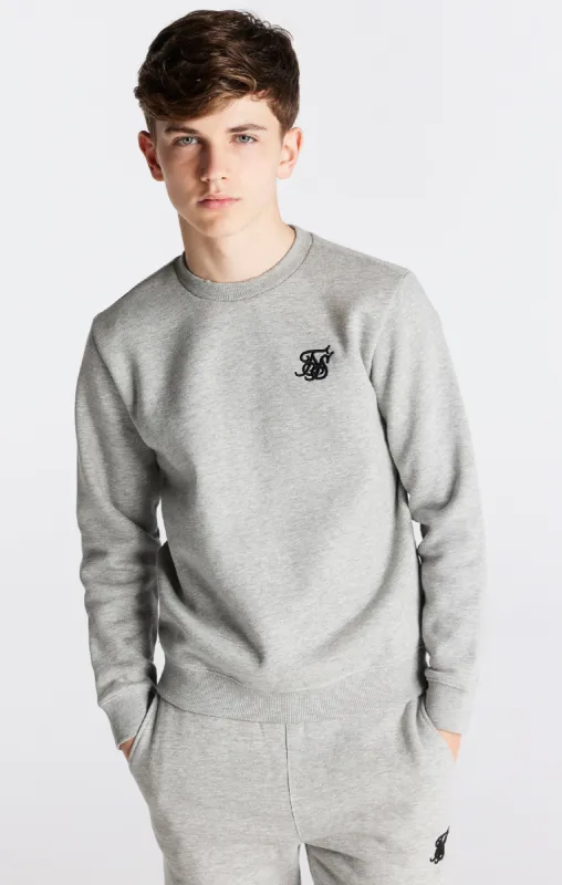 Boys Grey Marl Essentials Sweatshirt sold by Siksilk