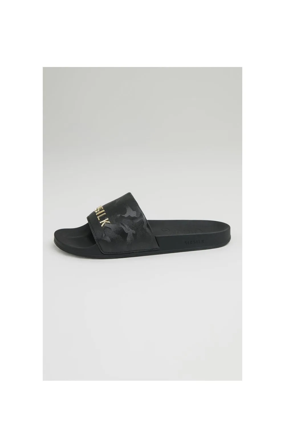SikSilk Alpha Camo Slides - Black sold by Siksilk