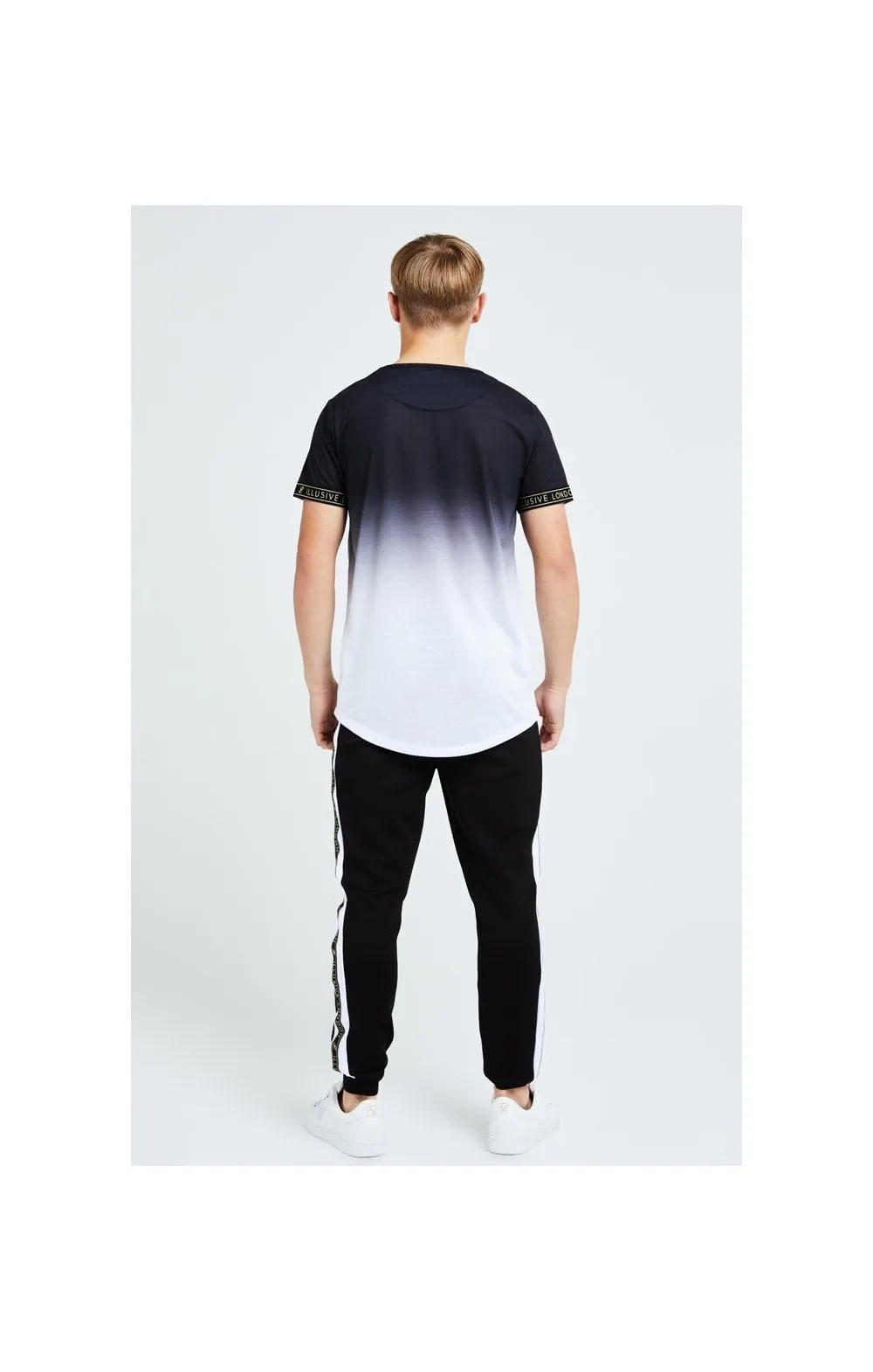 Illusive London Diverge Fade Tech Tee - Black Gold & White sold by Siksilk product image thumbnail 5