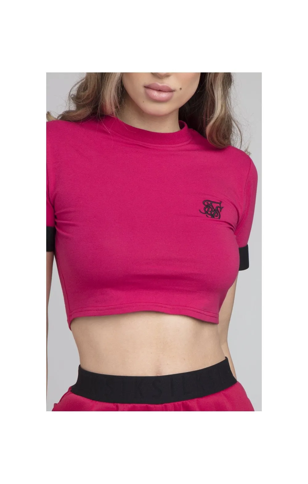 SikSilk Exhibit Crop Tee - Pink sold by Siksilk product image thumbnail 2
