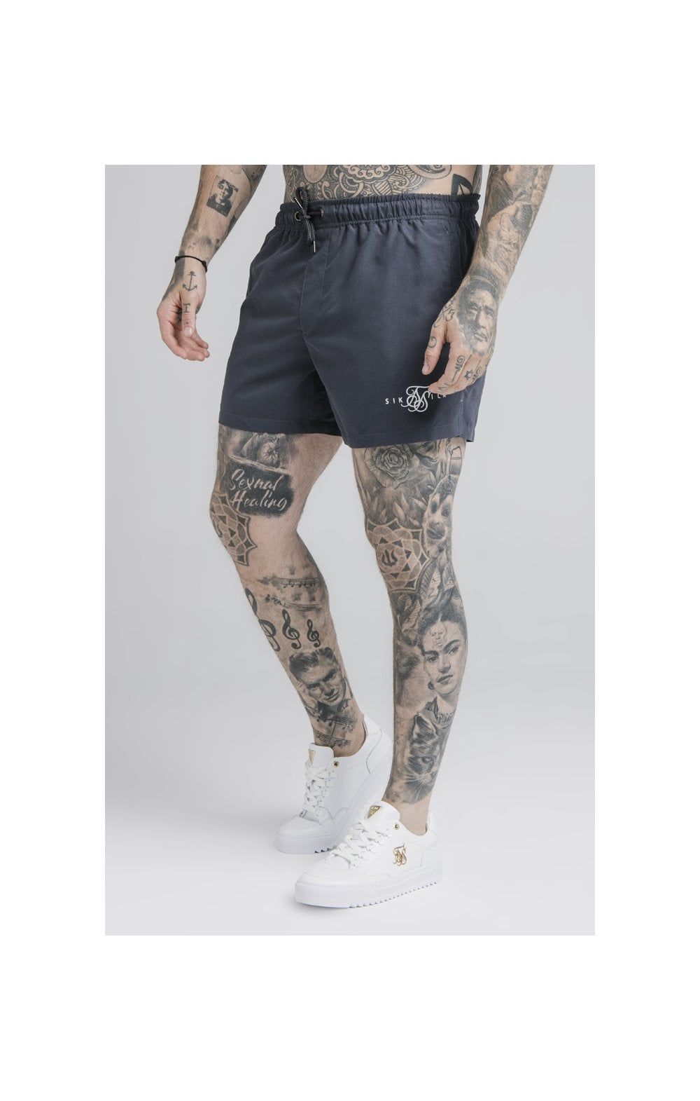 Navy Standard Swim Short sold by Siksilk