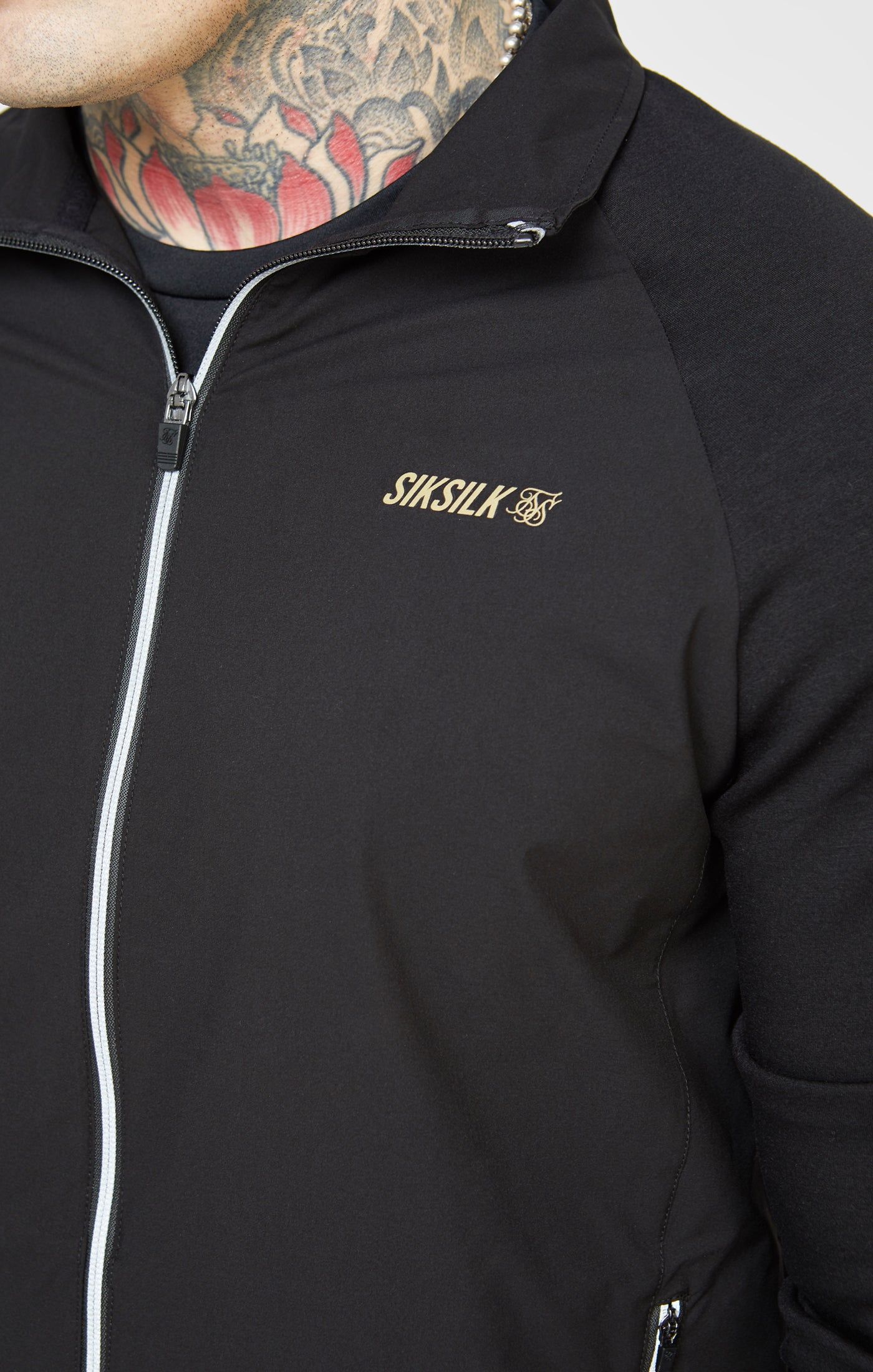 Black Sports Zip-Thru sold by Siksilk product image thumbnail 2