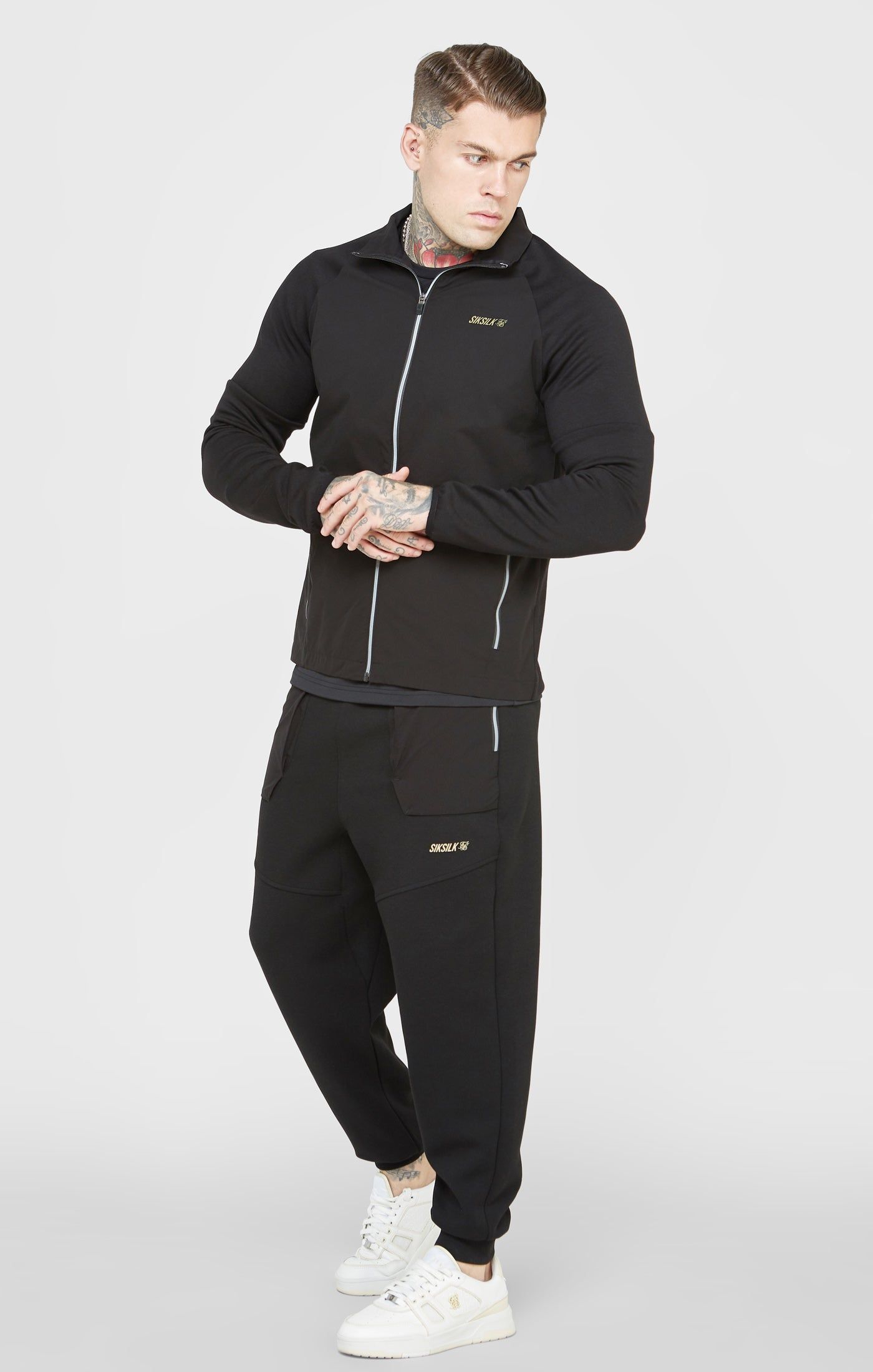 Black Sports Zip-Thru sold by Siksilk product image thumbnail 3