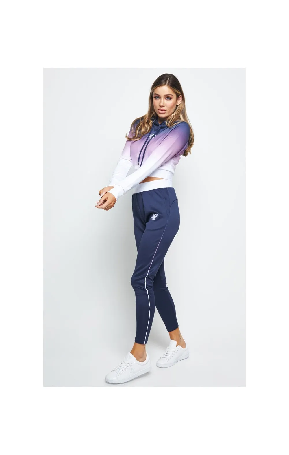 SikSilk Violet Fade Track Top - Violet & Navy sold by Siksilk product image thumbnail 4