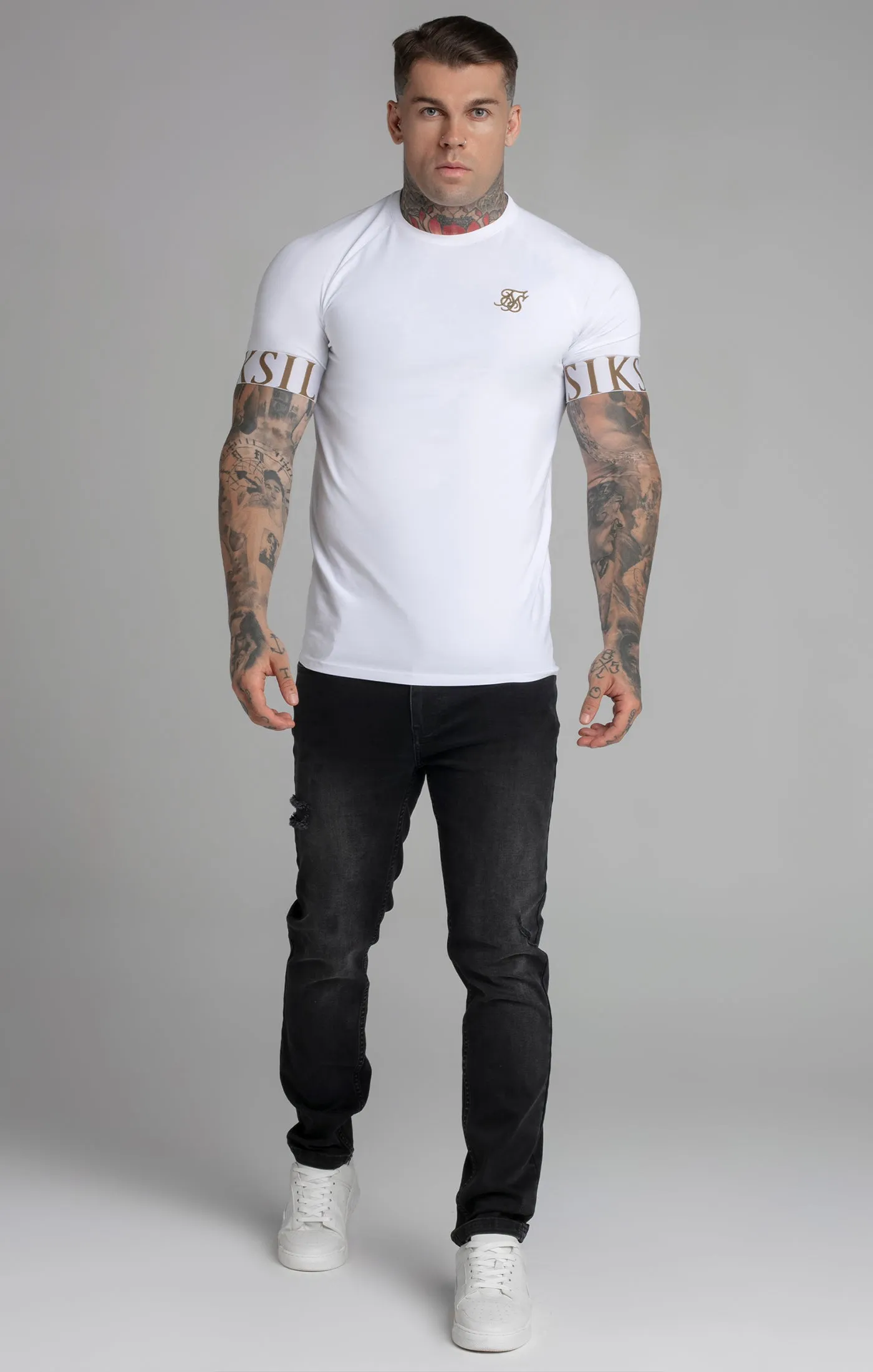 White Tech T-Shirt sold by Siksilk product image thumbnail 2