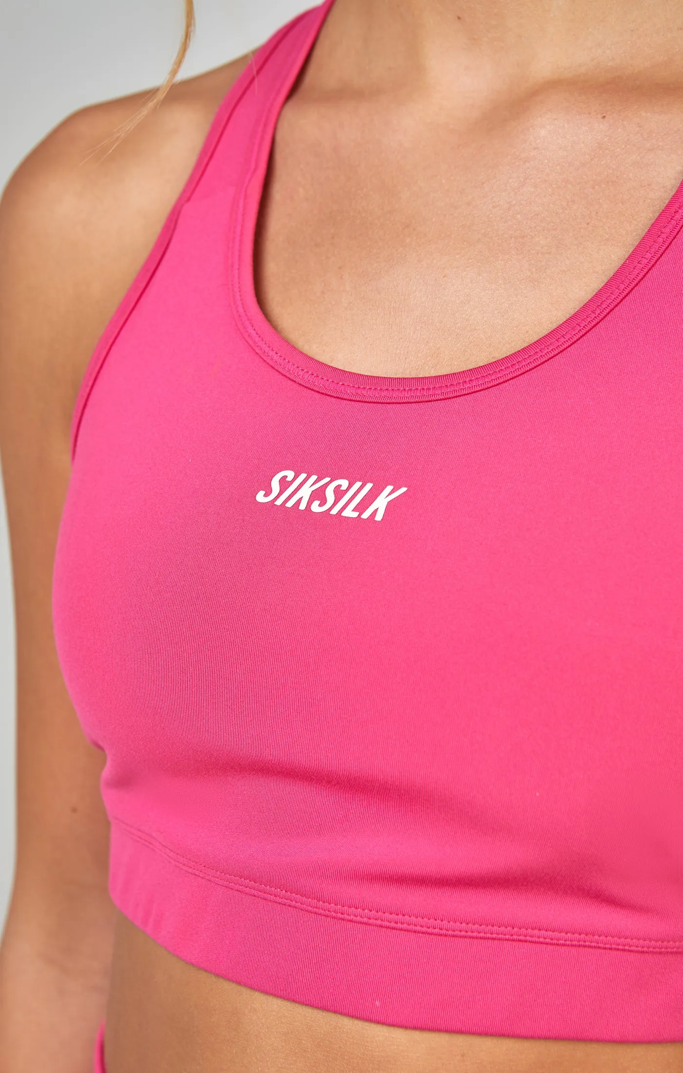 Pink Sports Essential Crop Top sold by Siksilk product image thumbnail 3