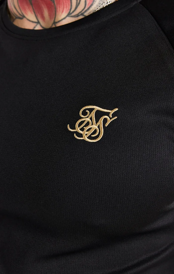 Black And Gold Elastic Cuff T-Shirt sold by Siksilk product image thumbnail 2