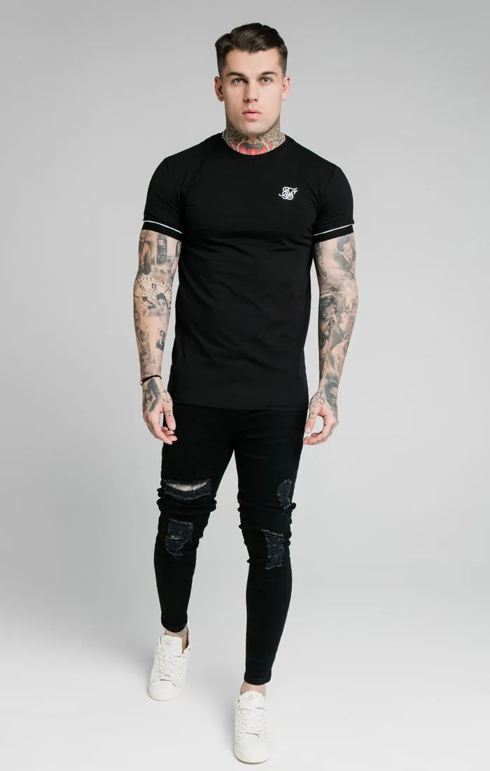 SikSilk S/S Duality Gym Tee - Black sold by Siksilk product image thumbnail 3