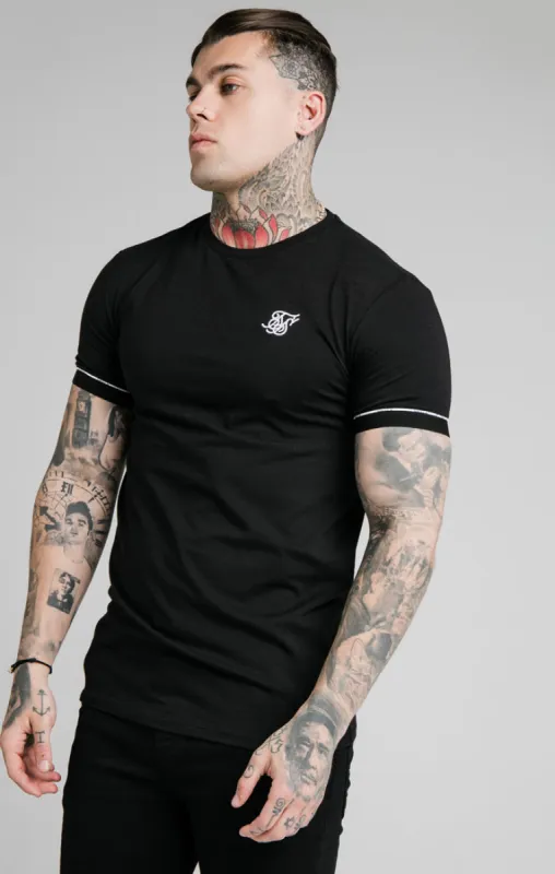 SikSilk S/S Duality Gym Tee - Black sold by Siksilk