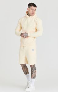 Ecru Foundation Embossed Hoodie sold by Siksilk