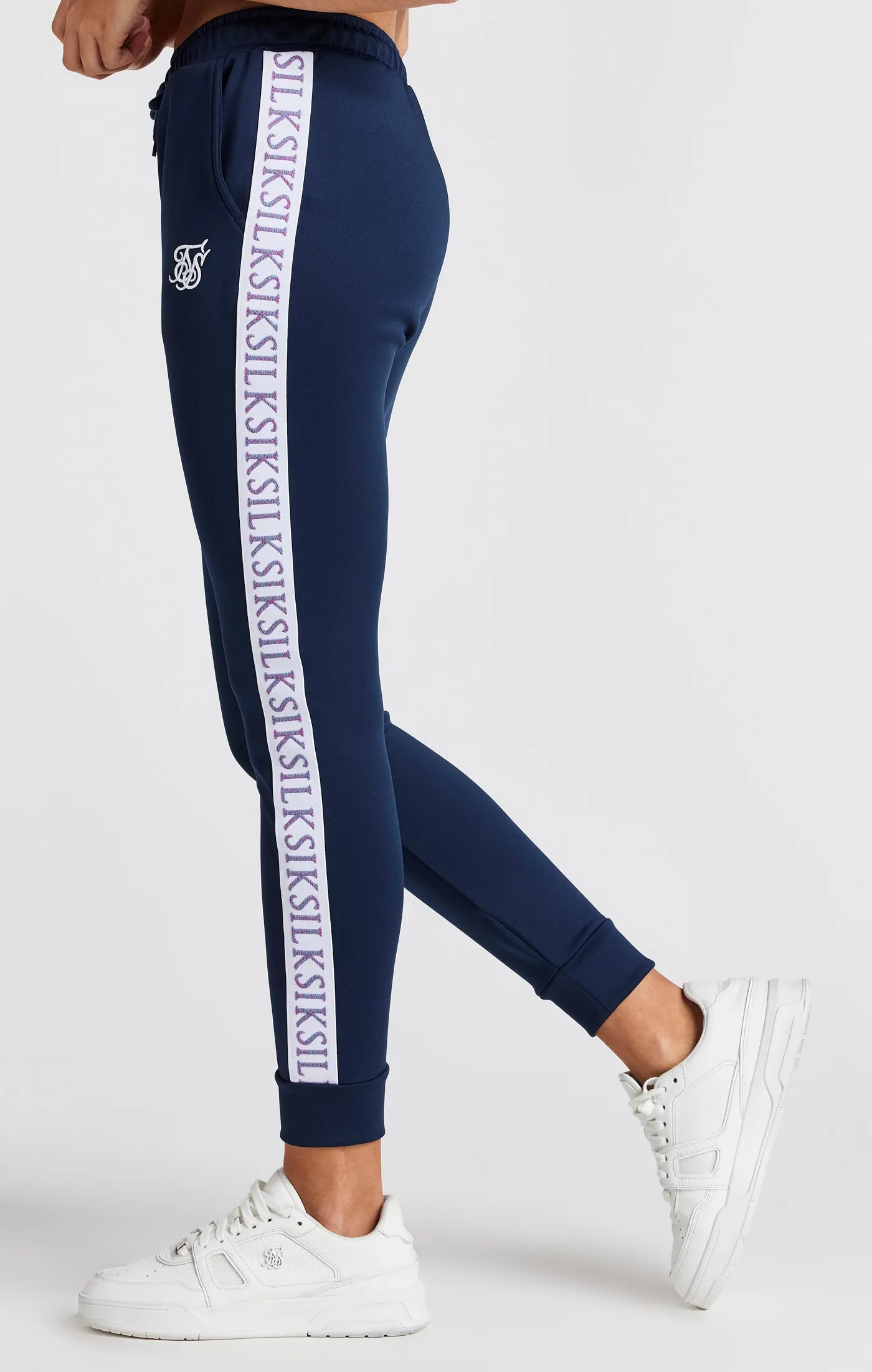 Girls Navy Track Pant sold by Siksilk product image thumbnail 2