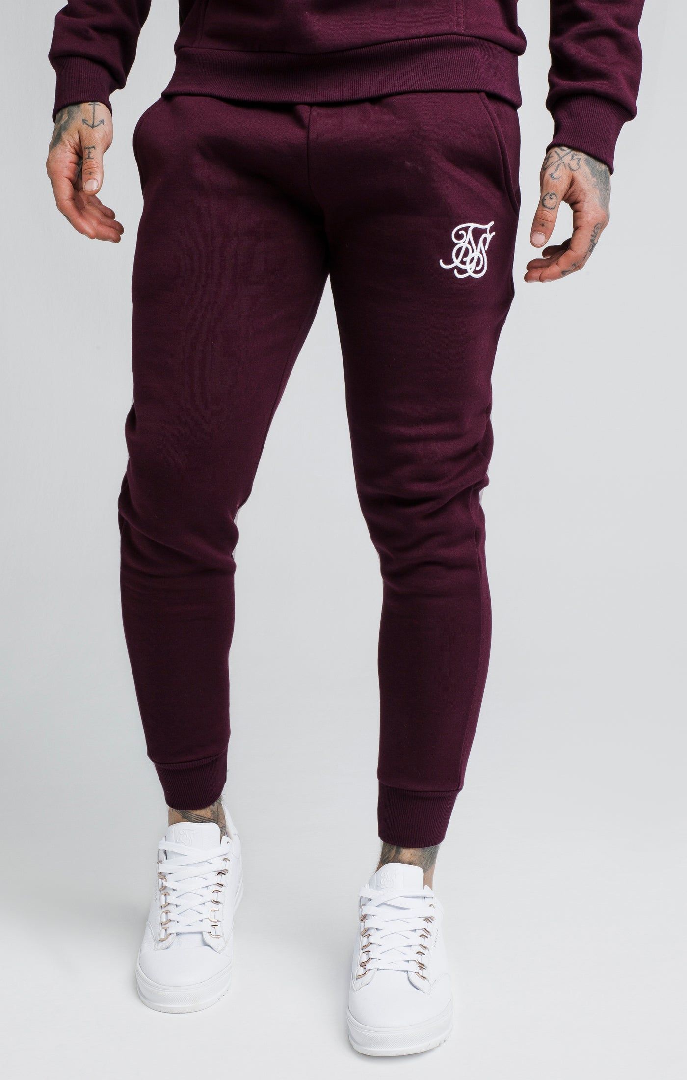 SikSilk Joggers - Burgundy sold by Siksilk
