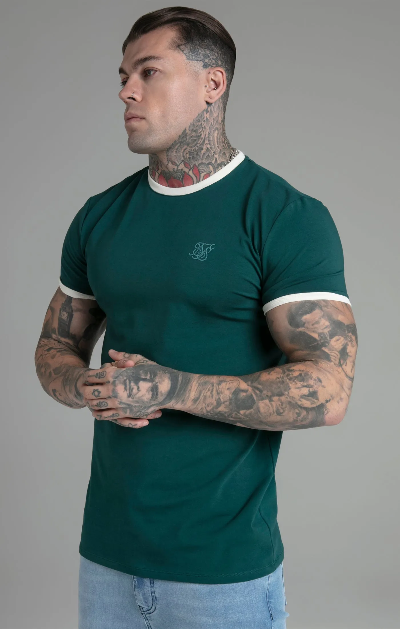 Green Ringer T-Shirt sold by Siksilk