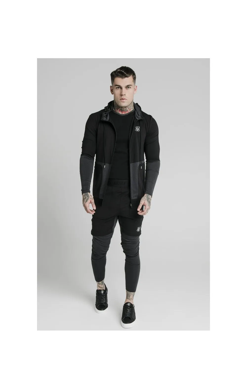 SikSilk Advanced Tech Zip Through Hoodie - Black sold by Siksilk product image thumbnail 3