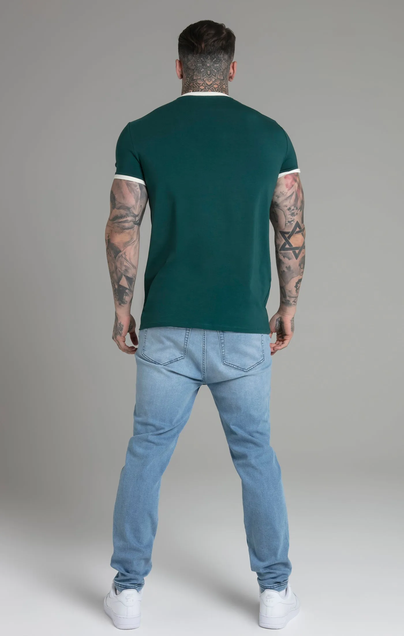 Green Ringer T-Shirt sold by Siksilk product image thumbnail 5