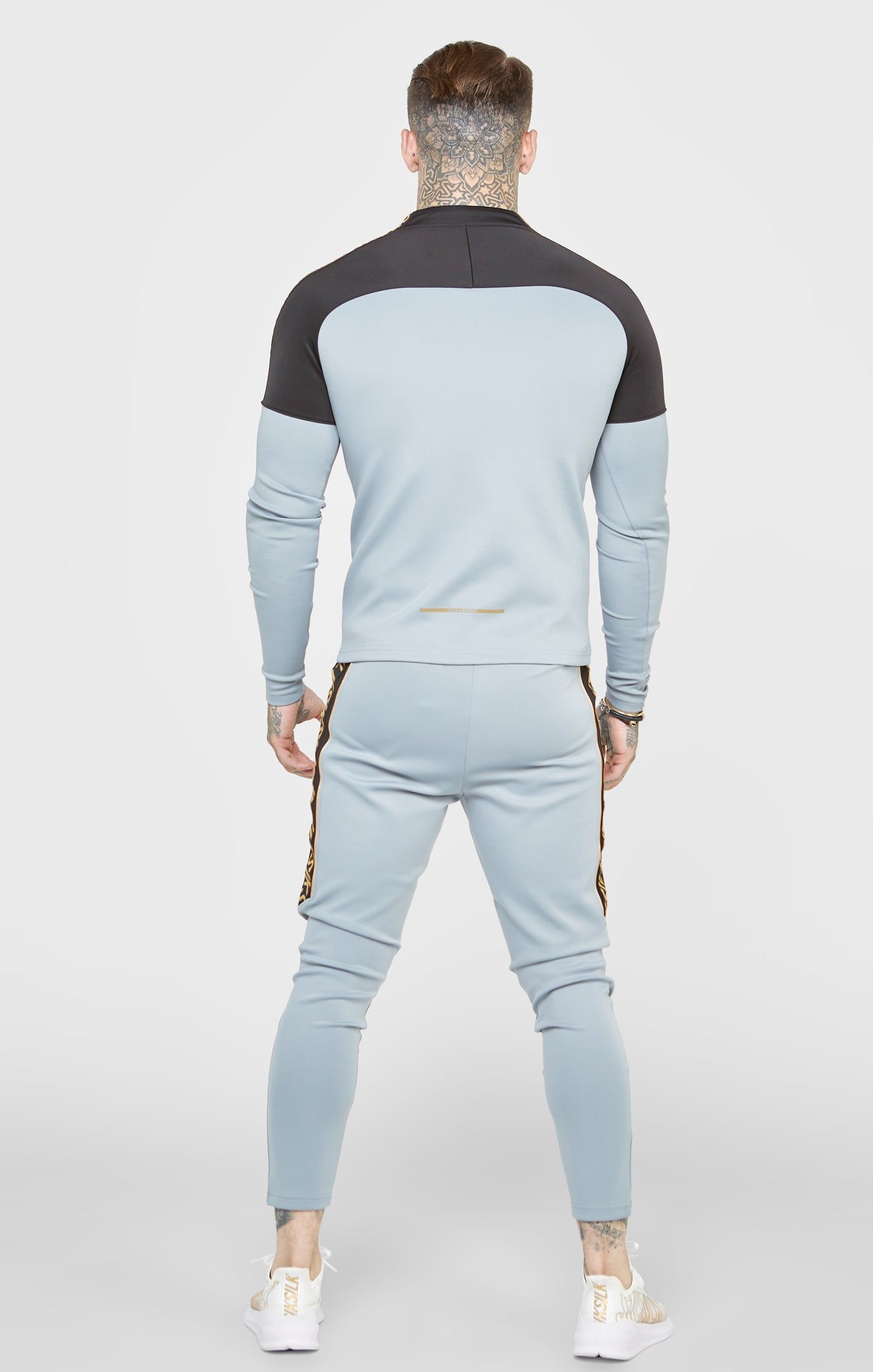 Grey Sports Quarter Zip Training Jacket sold by Siksilk product image thumbnail 5
