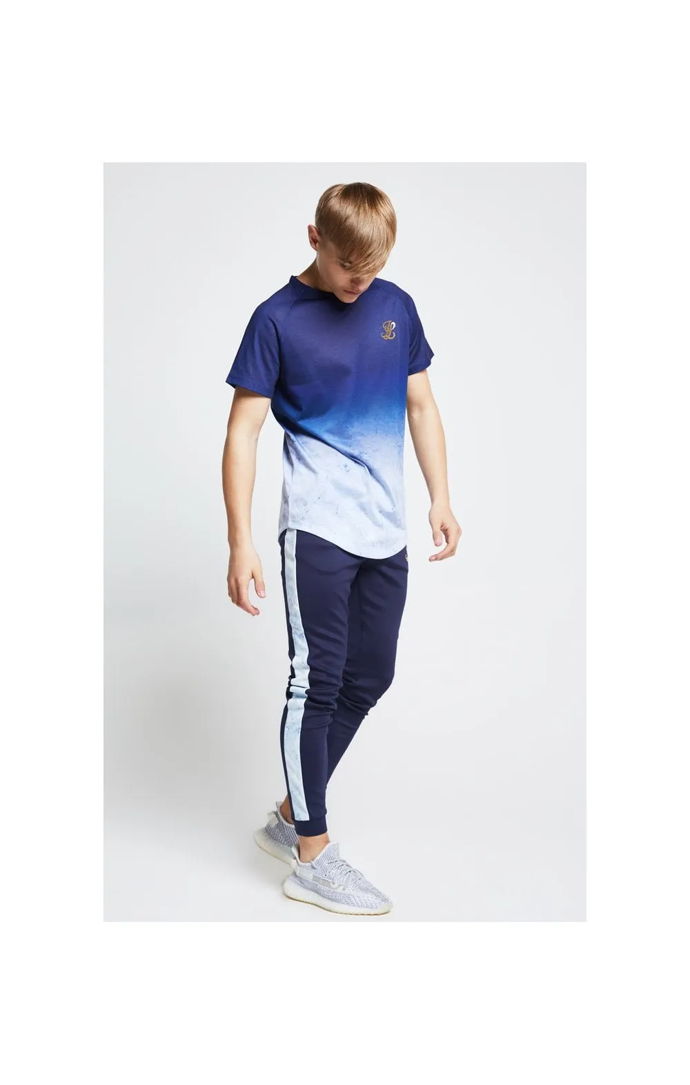 Illusive London Marble Fade Tee – Navy & Marble sold by Siksilk product image thumbnail 3