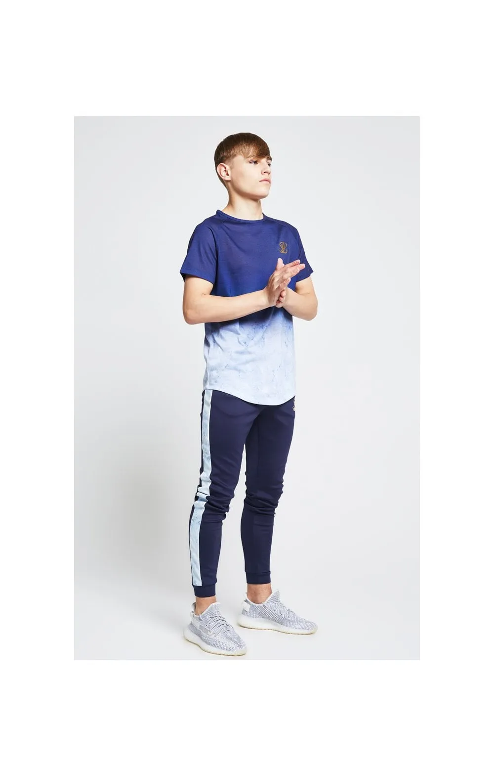Illusive London Marble Fade Tee – Navy & Marble sold by Siksilk product image thumbnail 4