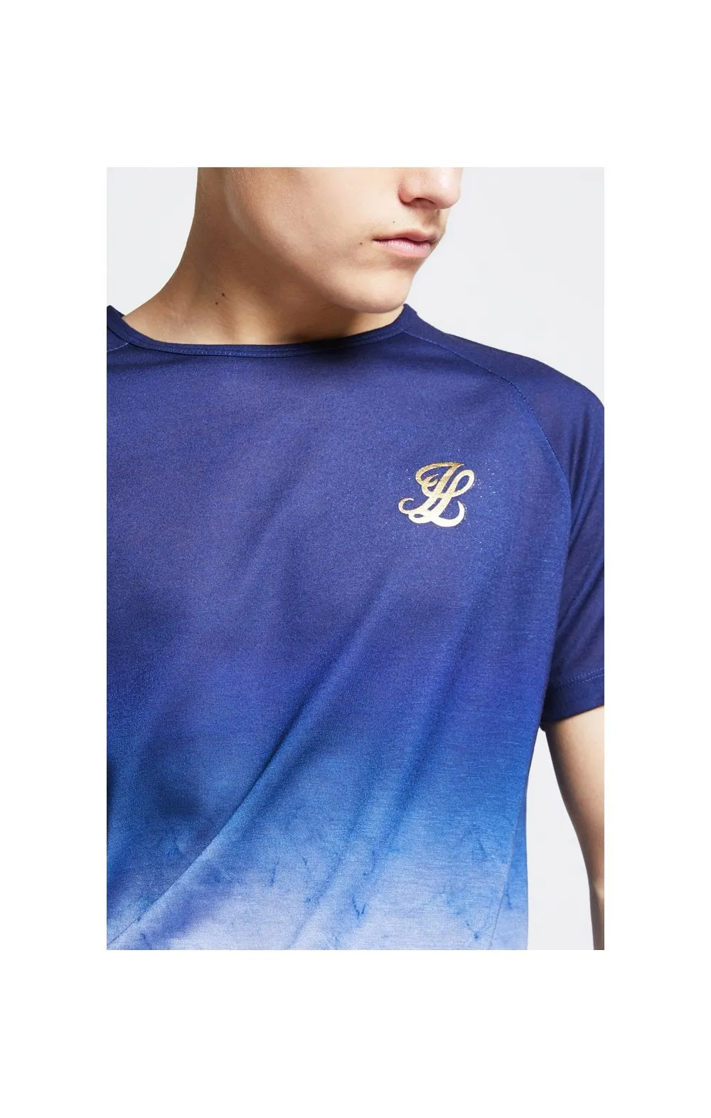 Illusive London Marble Fade Tee – Navy & Marble sold by Siksilk product image thumbnail 2