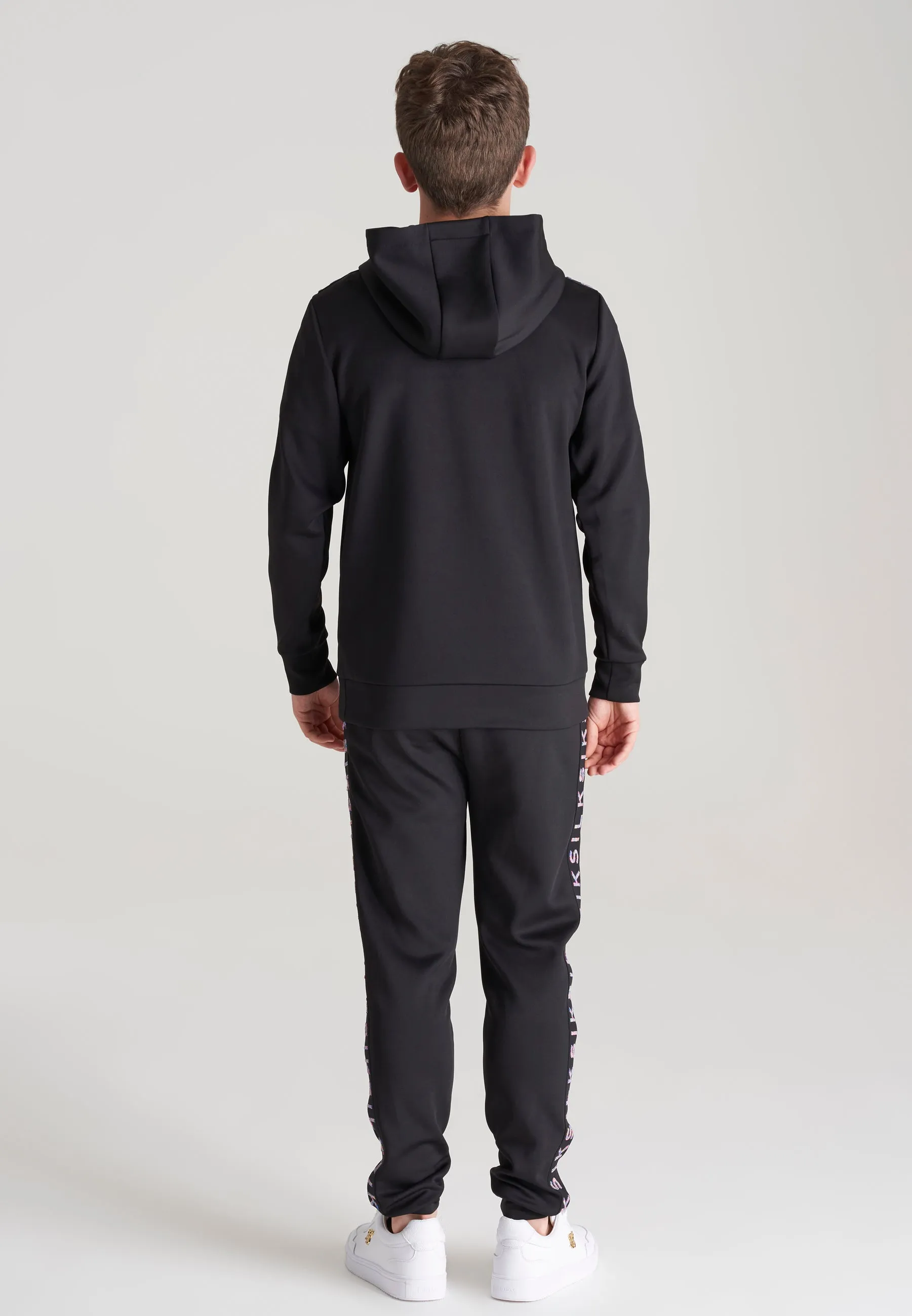 Boys Black Taped Overhead Hoodie sold by Siksilk product image thumbnail 5