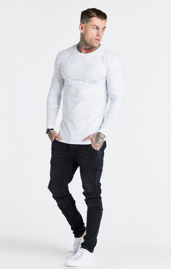 White Long Sleeve Muscle Fit T-Shirt sold by Siksilk product image thumbnail 5
