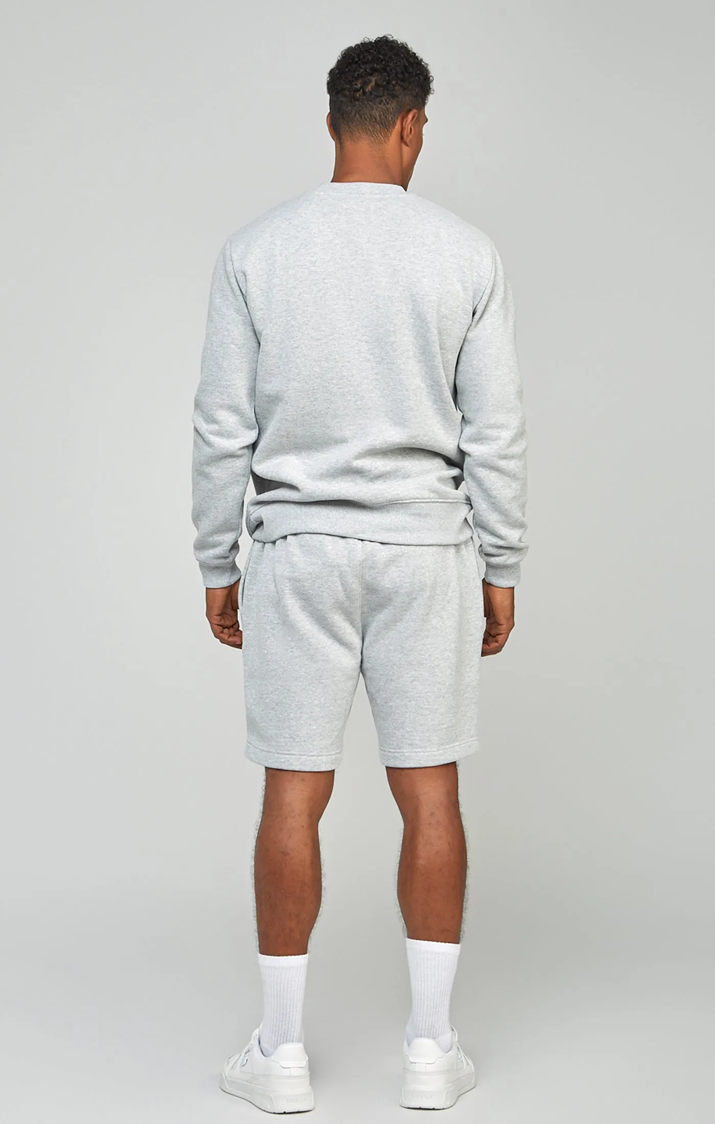 Grey Script Embroidery Short sold by Siksilk product image thumbnail 5