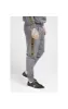 SikSilk Crushed Nylon Taped Joggers – Grey & Gold sold by Siksilk