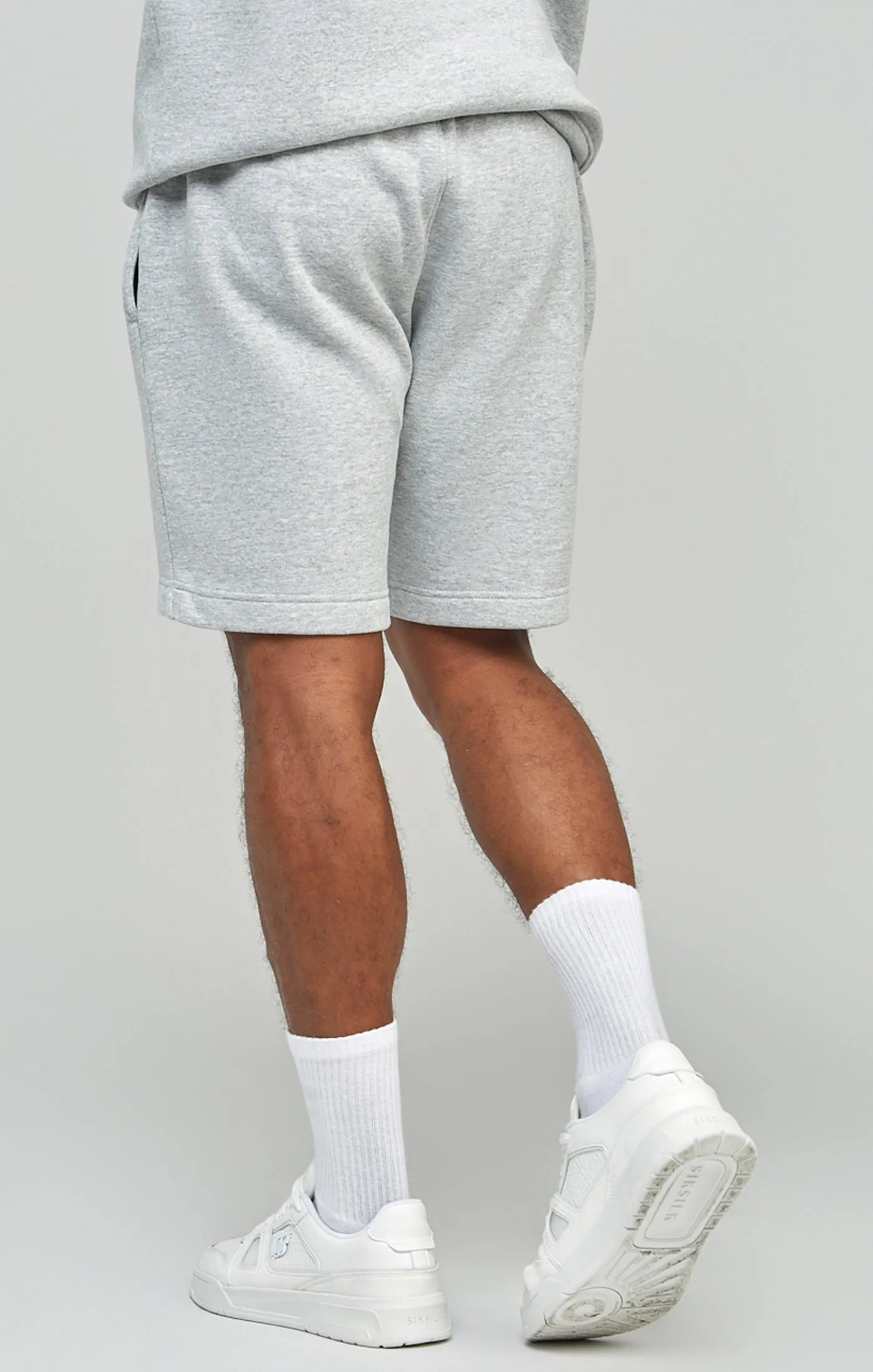 Grey Script Embroidery Short sold by Siksilk product image thumbnail 4