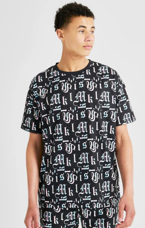 Boys Messi x SikSilk Black Printed T-Shirt sold by Siksilk