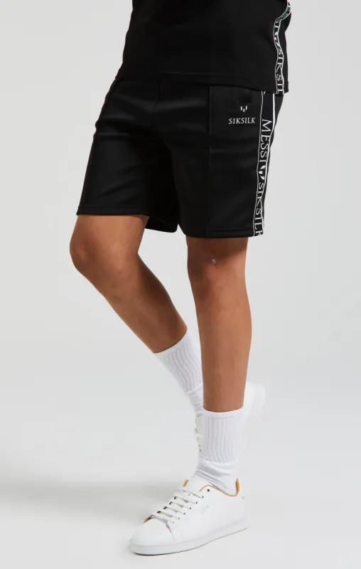 Boys Messi x SikSilk Black Taped Short sold by Siksilk