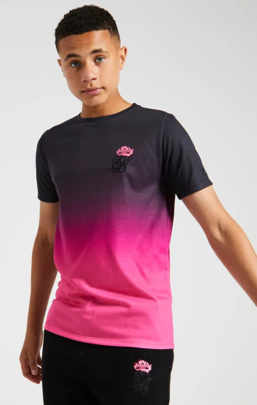 Boys Messi x SikSilk Pink Fade T-Shirt sold by Siksilk