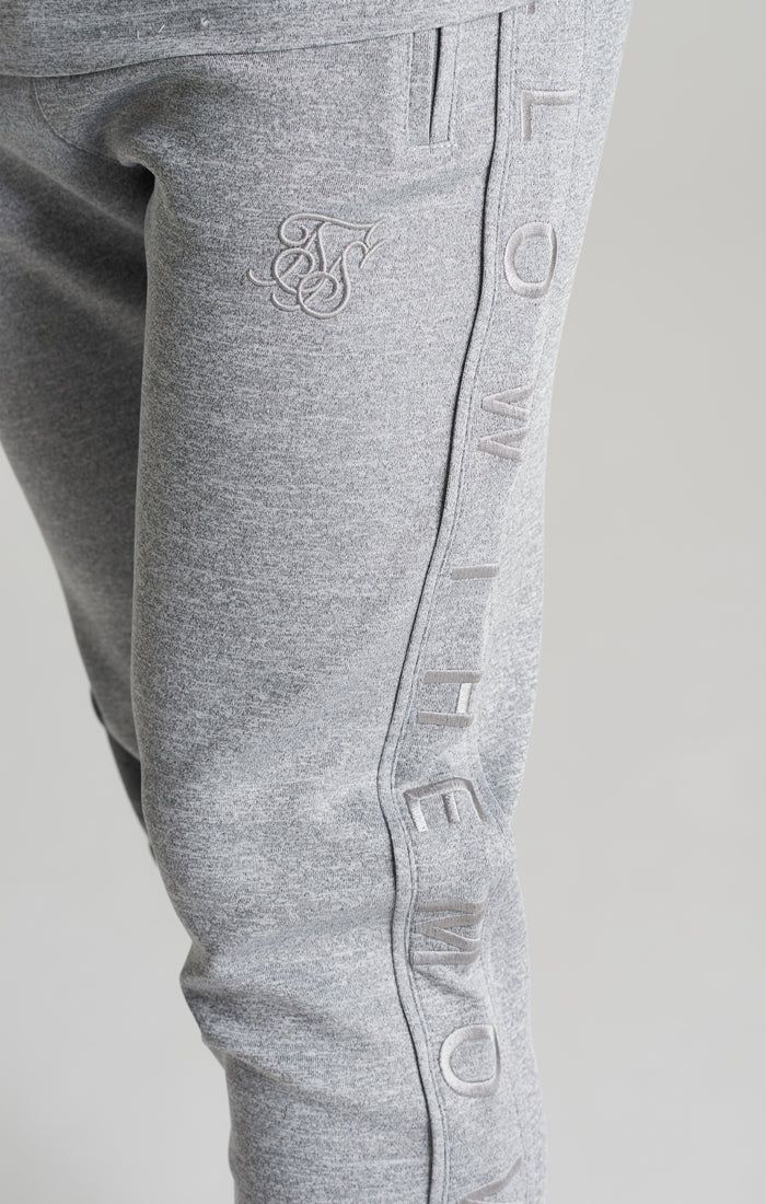 Boys Grey Marl Panelled Jogger sold by Siksilk product image thumbnail 4