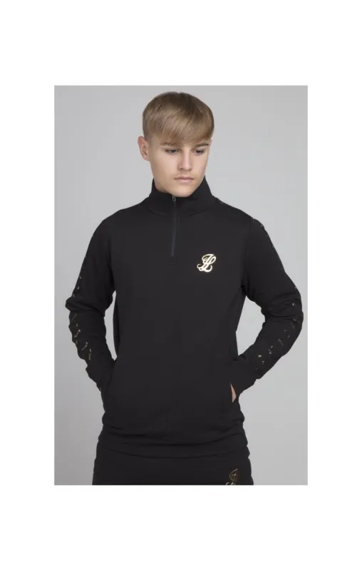 Illusive London Panel Funnel Neck - Black sold by Siksilk