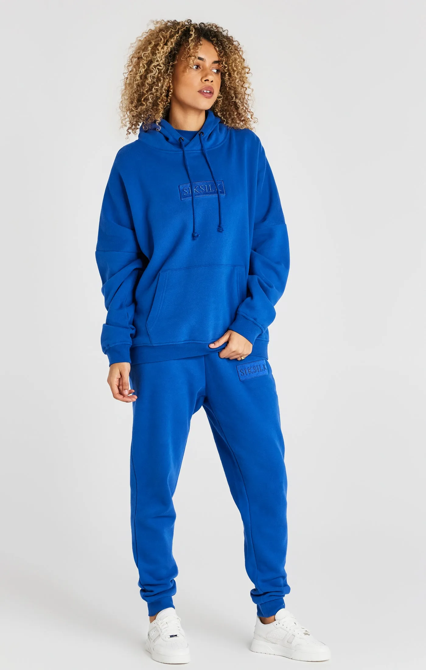 Blue Overhead Drop Shoulder Hoodie sold by Siksilk product image thumbnail 4