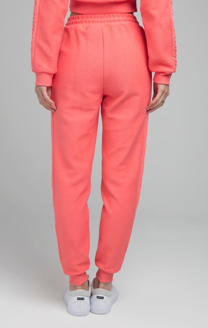 SikSilk Loopback Embroidered Joggers - Pink sold by Siksilk product image thumbnail 2
