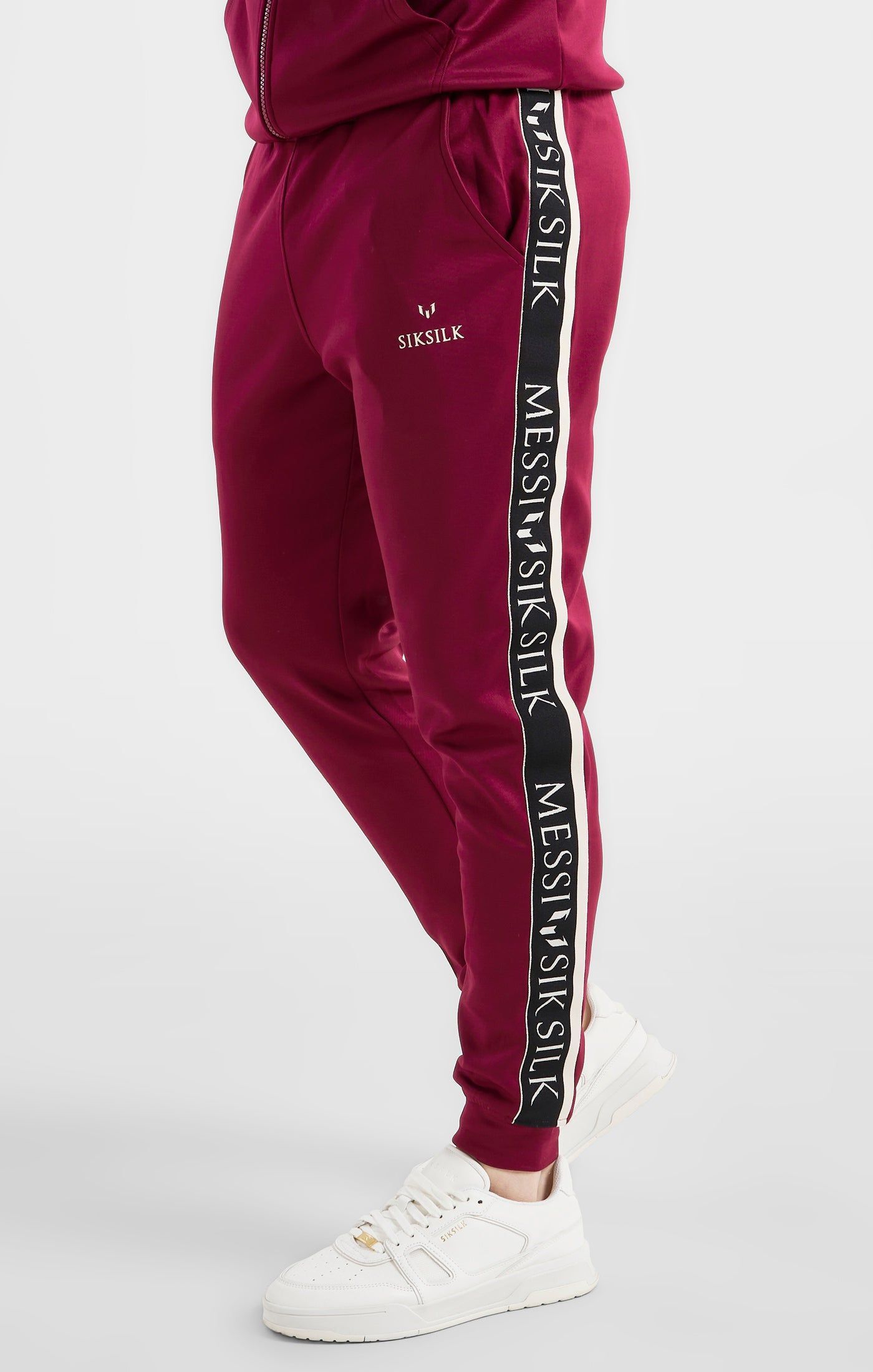 Messi x SikSilk Taped Pant - Burgundy sold by Siksilk
