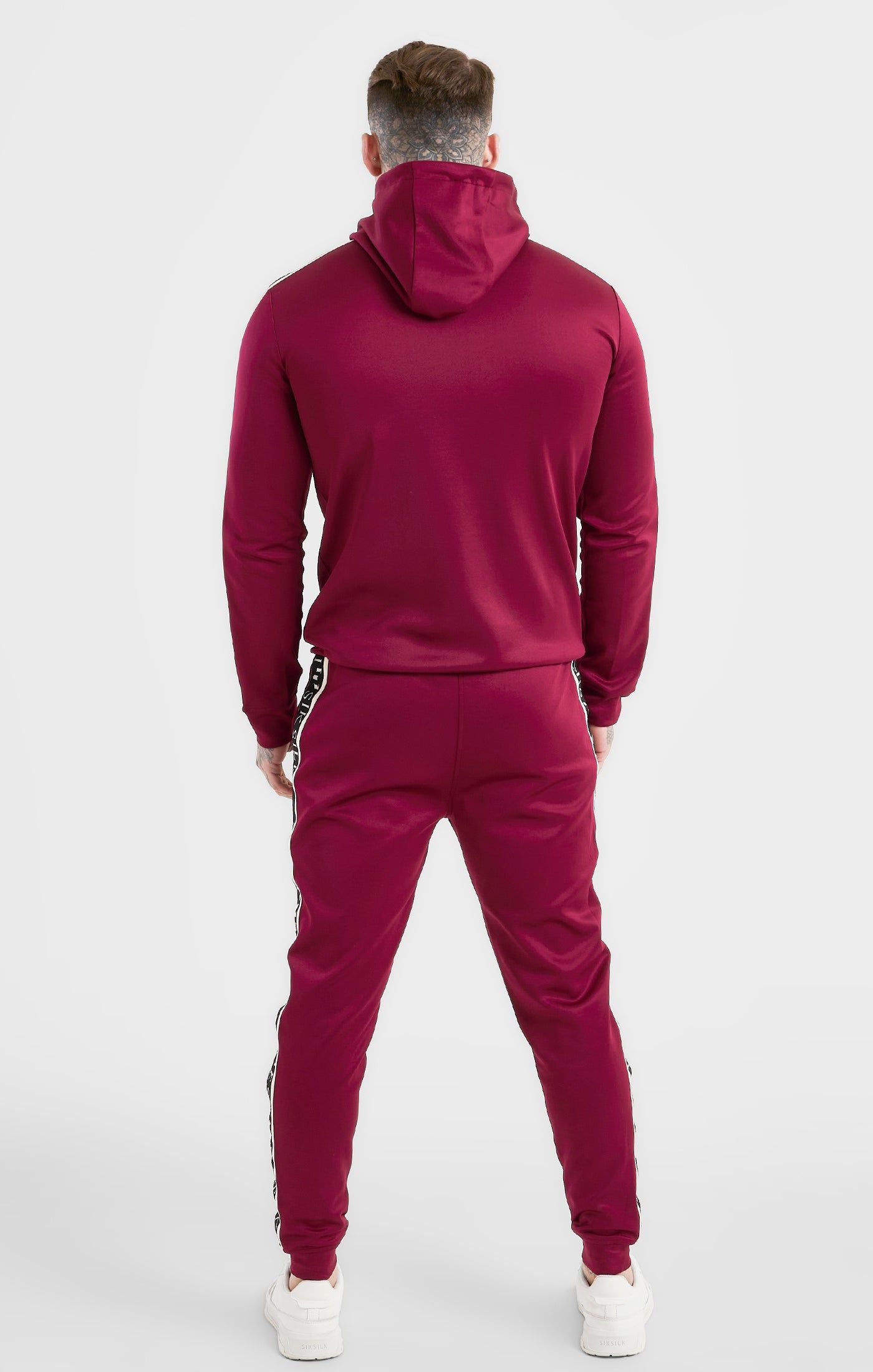Messi x SikSilk Taped Pant - Burgundy sold by Siksilk product image thumbnail 5